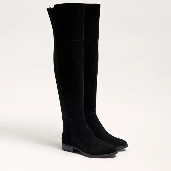 Sam Edelman Pam Tall Boot Black Suede - Picture 1 of 12